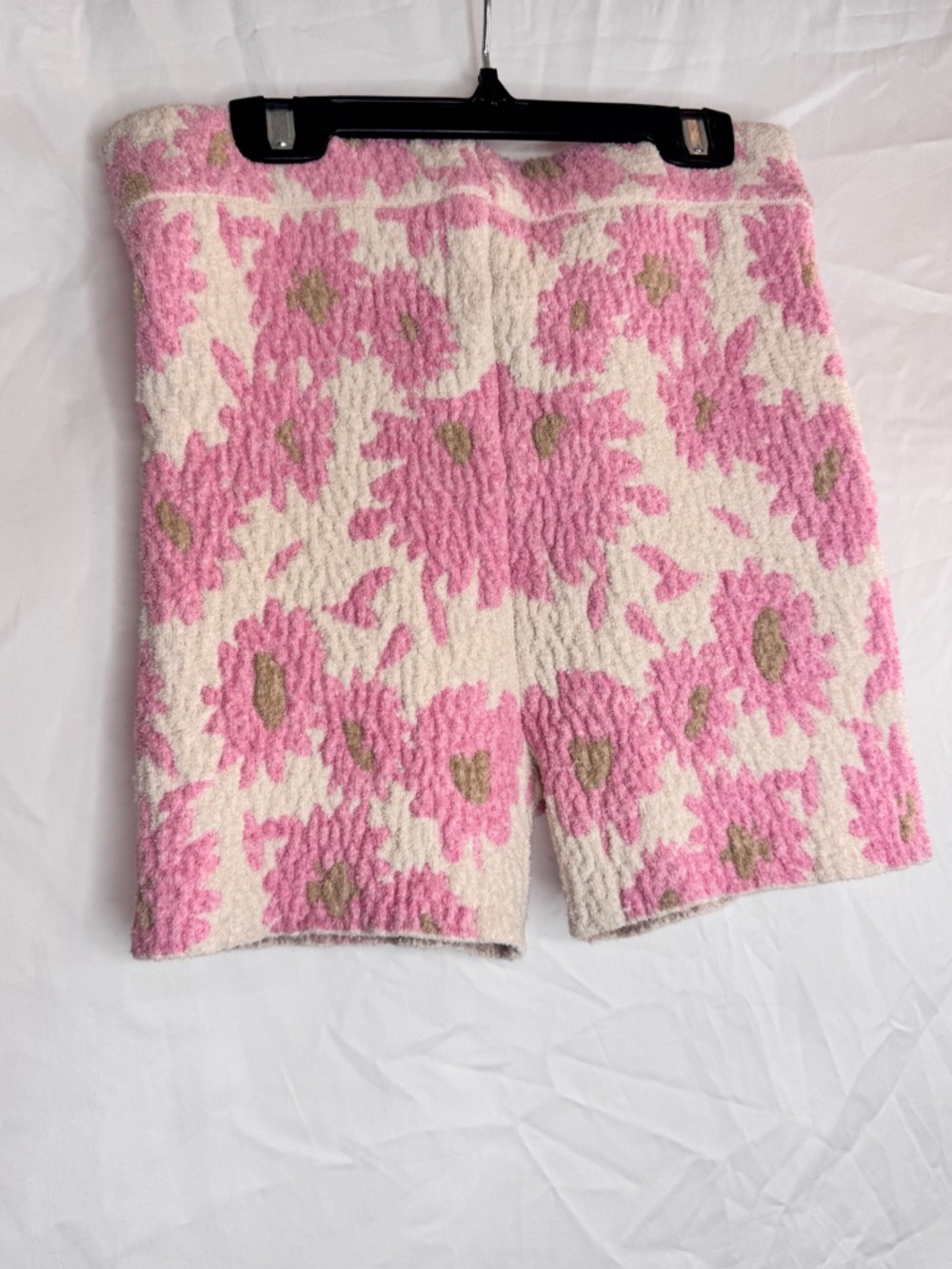 Jacquemus Pink Floral Knit Bike Shorts